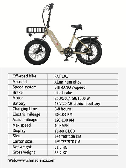 Fly Brother Foldable Fat Bike