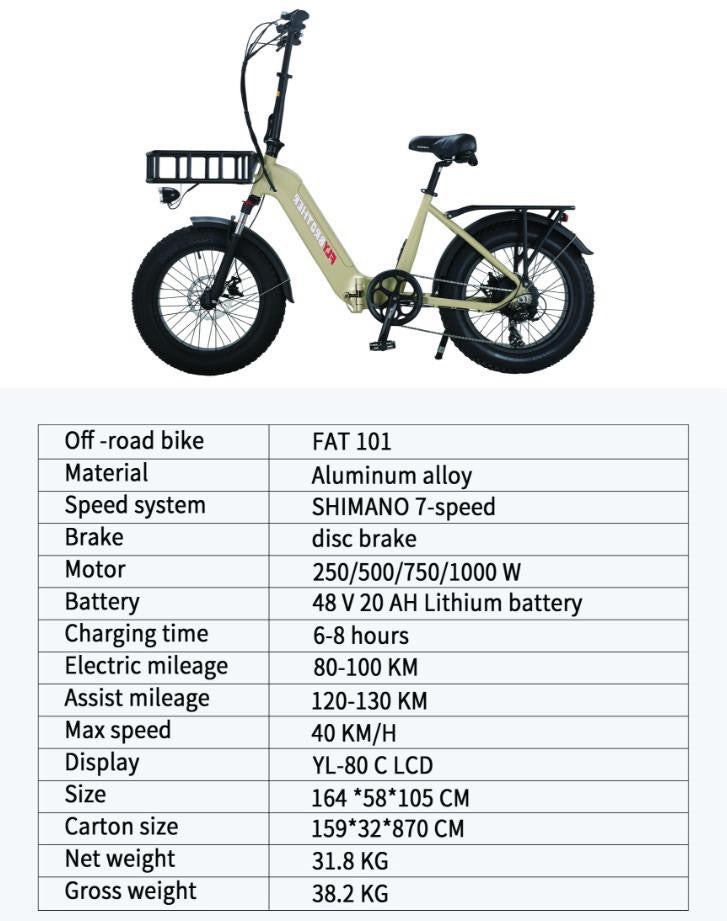 Fly Brother Foldable Fat Bike