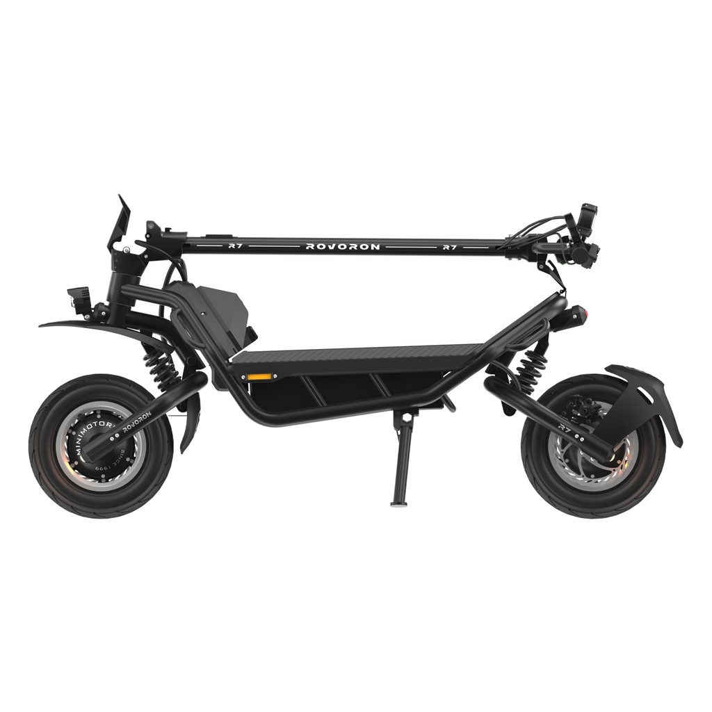 Rovoron R7 electric scooter, studio side profile